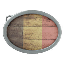De houten Vlag van België Gespen