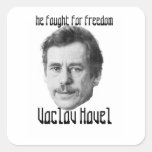 De Hulde van Vaclav Havel Vierkant Sticker