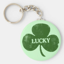 De Ierse St. Patrick Klaver Keychain van Grunge va Sleutelhanger