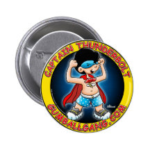 De insignes van kapitein Thunderbolt Button