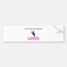 De ivoor-gefactureerde Minnaar van de Specht Bumpersticker