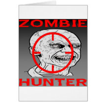 De Jager van de zombie #004 Wenskaart
