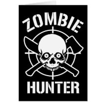 De Jager van de zombie Wenskaart