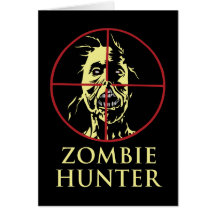 De Jager van de zombie Wenskaart
