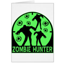 De Jager van de zombie Wenskaart