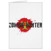 DE JAGER VAN DE ZOMBIE WENSKAARTEN
