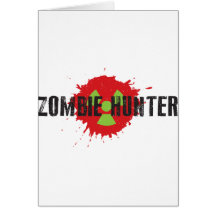 DE JAGER VAN DE ZOMBIE WENSKAARTEN