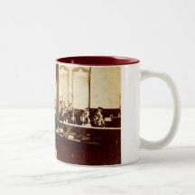 de jaren 1870 Elementair Klaslokaal Koffie Mok