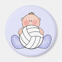 De Jongen van het Baby van het Volleyball van Lil Koelkast Magneet