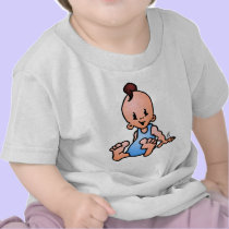De jongenszitting van de baby t-shirts