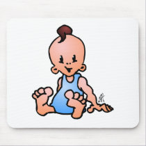 De jongenszitting van het baby muismatten