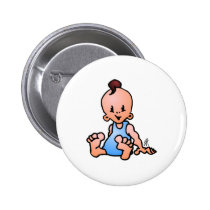 De jongenszitting van het baby buttons