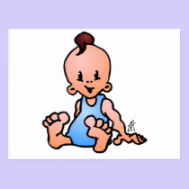 De jongenszitting van het baby briefkaarten