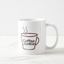 De Junkie van de koffie Beker