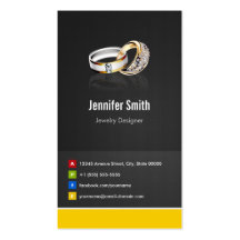 De Juwelen van de Juwelen van de Juwelier van de J Visitekaart Sjablonen