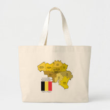 De Kaart en de Vlag van België Tas