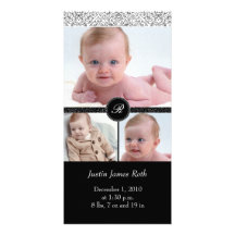 de Kaart van 4 x 8 Foto Elegant Wit (v) Gepersonaliseerde Fotokaarten