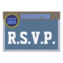 De Kaart van afstuderen RSVP Persoonlijke Uitnodigingen