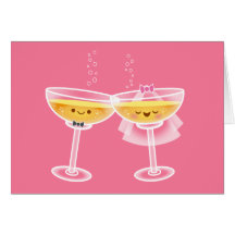 De Kaart van Champagne van Kawaii