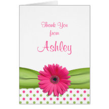 De Kaart van Daisy Bat Mitzvah Thank You van de St