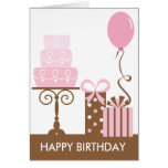 De Kaart van de cake en van de Verjaardag van Cade