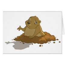 De Kaart van de Dag van Groundhog (Spatie)