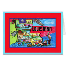 De Kaart van de Toerist van Louisiane