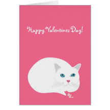 De Kaart van de Valentijnsdag van de Kat van de kn