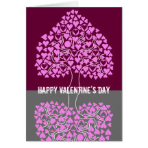 De Kaart van de Valentijnskaart van de Boom van he
