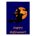 De kaart van Halloween van de heks