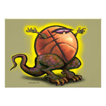 De Kaart van het Dier van het basketbal Uitnodiging