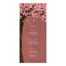 De Kaart van het Menu van de Waterverf van Sakura  Custom Reclamekaart