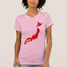 De Kaart van Japan T-shirts