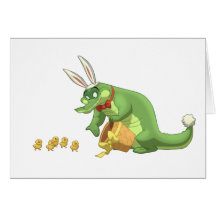 De Kaart van Pasen Gator (Spatie binnen)
