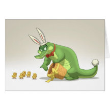 De Kaart van Pasen Gator (Spatie binnen)
