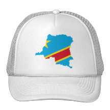 De kaartCD van de Vlag van de Kongo Mesh Pet