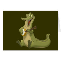 De Kaarten van de Nota van banjo-Strummin Gator