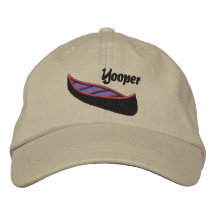 De Kano's van de Liefde van Yoopers Geborduurde Baseball Caps