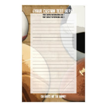 De Kantoorbehoeften van de Sporten van de douane Briefpapier Ontwerp