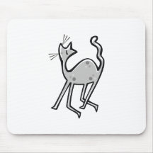 De Kat van de cartoon Muismatten