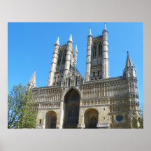 De Kathedraal van Lincoln, Lincoln, Engeland het U Poster