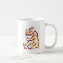 De Kemphaan Bow Wow Boedha van de Kemphaan van Shi Koffie Beker