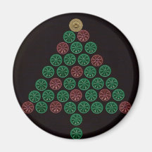De Kerstboom van Shell van het jachtgeweer Koelkast Magneetje