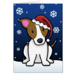 De Kerstkaart van Russell Terrier van de Hefboom v