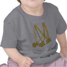 De kettingen van de hiphop t-shirt