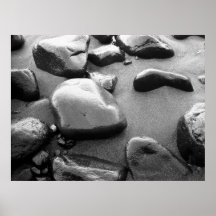 De kiezelstenen van het strand print