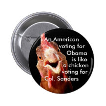 De Kip van Obama Kolonel Sanders Speldje