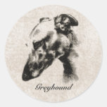De Klantgerichte Elegantie van de windhond - Sticker