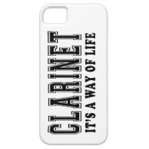 De klarinet het is manier van het leven iPhone 5 cover