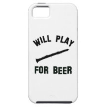 De klarinet voor bier vectordesign zal spelen Case-Mate iPhone 5 hoesje